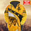 Maxcorners Personalized Name Honey Bee 6 All Over Printed Unisex Shirt LM1304