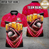 Maxcorners Shark & Beer Golf Polo Personalized Name, Team Name 3D Shirt (4 Colors)