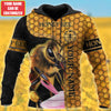 Maxcorners Personalized Name Honey Bee 8 All Over Printed Unisex Shirt LM1304