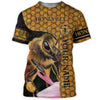 Maxcorners Personalized Name Honey Bee 8 All Over Printed Unisex Shirt LM1304
