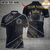 Maxcorners Bowling And Pins Glitter Sparkling Crown Customized Name, Team Name 3D Shirt (6 Colors)