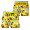 Maxcorners Personalized Honey Bee Tropical Hawaii Shirt Beach Short LM1304