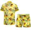 Maxcorners Personalized Honey Bee Tropical Hawaii Shirt Beach Short LM1304