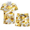Maxcorners Personalized Honey Bee Tropical Hawaii Shirt Beach Short LM1304