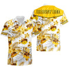 Maxcorners Personalized Honey Bee Tropical Hawaii Shirt Beach Short LM1304