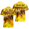 Maxcorners Personalized Honey Bee Flower Tropical Hawaii Shirt Beach Short LM1304