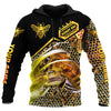 Maxcorners Personalized Name Honey Bee 19 All Over Printed Unisex Shirt LM1304