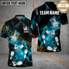 Maxcorners Broken Glass Bowling Jersey Multicolor Option Customized Name, Team Name 3D Polo Shirt