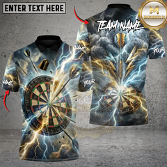 Maxcorners Darts Super Thunder Strike Personalized Name 3D Unisex Shirt