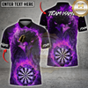Maxcorners Darts Fiery Eagle Dartboard Multicolor Customized Name, Team Name 3D Shirt