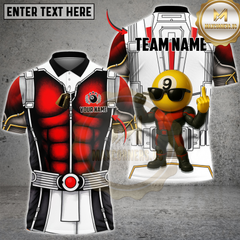 Maxcorners Billiards 9-Ball Team Comic Superhero 3D Character Personalized Name 3D Unisex Shirt