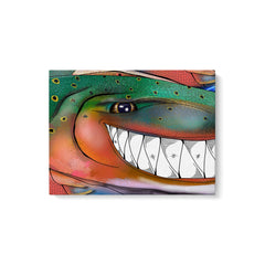 Maxcorners Trout fly fishing art Matte Canvas Rainbow trout fish wall art LM0101