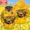 Maxcorners Personalized Name Honey Bee 21 All Over Printed Unisex Shirt LM1304