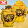 Maxcorners Personalized Name Honey Bee 21 All Over Printed Unisex Shirt LM1304
