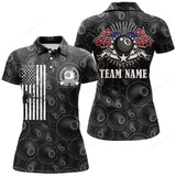 Maxcorners Customized Billiards Polo Shirts For Women