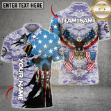 Maxcorners Darts Patriotic Eagle Multicolor Customized Name, Team Name 3D Shirts