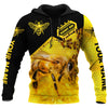 Maxcorners Personalized Name Honey Bee 22 All Over Printed Unisex Shirt LM1304