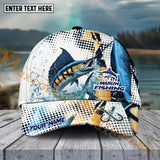 Maxcorners Marlin Fishing Skinfish Water Sport Pattern Personalized Name 3D Cap