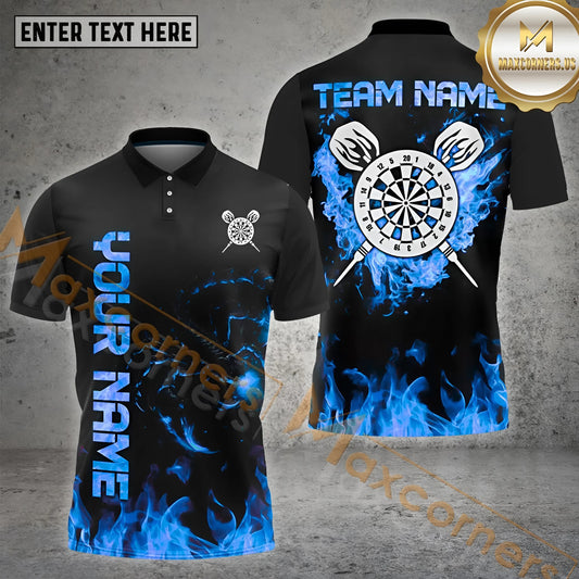 Maxcorners Darts Scorpion Fire Multicolor Options Personalized Name, Team Name 3D Shirt (4 Colors)