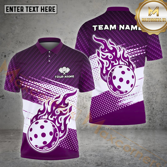 Maxcorners 3D Multicolor Pickleball Personalized Unisex Shirt 2 (4 colors)