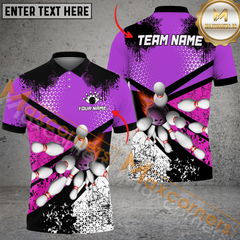 Maxcorners Fight Bowling Jersey Multicolor Option Customized Name, Team Name 3D Polo Shirt