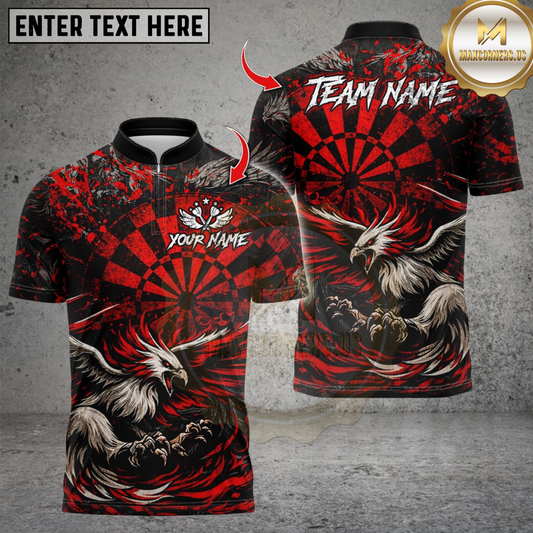 Maxcorners Darts Evil Bird Dartboard Design Multicolor Customized Name, Team Name 3D Shirts