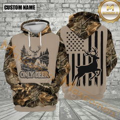 Maxcorners Only Deer Hunting Forest Camo All Over Print Shirt
 Best Gift For Hunter