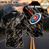 Maxcorners Camo Hunter Archery Personalized Name 3D Shirt
