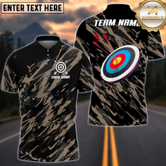 Maxcorners Camo Hunter Archery Personalized Name 3D Shirt