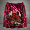 Maxcorners Darts Lightning Angry Bull Personalized 3D Skirts With Shorts