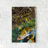 Maxcorners Walleye Fishing Freshwater Strike Action Design Personalized Name 3D Poster