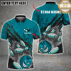 Maxcorners Bowling Funny Angry Ball Multicolor Customized Name, Team Name 3D Shirts