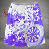 Maxcorners Darts Paint Splatter Dartboard Personalized 3D Skirts With Shorts