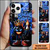 Maxcorners Bowling Game Crown Fire Pin Multicolor Personalized Name 3D Phone Case