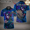 Maxcorners Darts Sugar Skull Woman Roses Dartboard Multiple Options Personalized Name, Team Name 3D Shirt