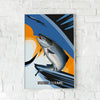 Maxcorners Salmon Fishing Abstract Motion Wave Design Personalized Name 3D Poster