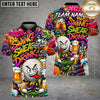 Maxcorners Golf Beer Graffiti Character Funny Drunk Personalized Name, Team Name 3D Shirt (6 Colors)