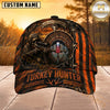Maxcorners Hunting Orange Black Hunter Personalized 3D Cap
