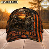 Maxcorners Hunting Orange Black Hunter Personalized 3D Cap