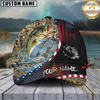 Maxcorners Fishing Camo Flag Patriot Personalized Cap (11 Breeds)