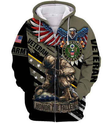 Maxcorners Warrior Spirit Veteran Hoodie