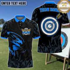 Maxcorners Eagle Eye Archery Personalized Name 3D Shirt