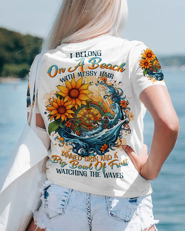 Maxcorners I Belong On A Beach Compass All Over Print LM2101