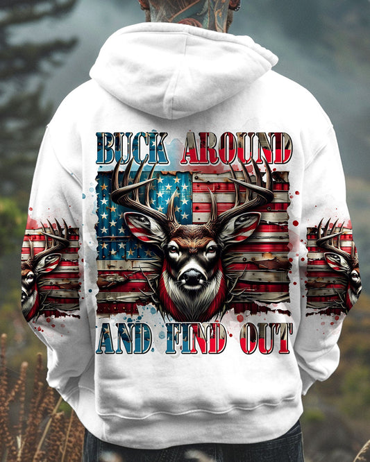 Maxcorners Buck Around And Find Out Deer Hunting All Over Print LM1601