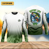 Maxcorners Rippin' Lips & Takin' Sips - Bass Fishing Shirt, Fishing UPF Shirts, Funny Fishing Shirt