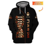 Custom Poker Shirts, Custom Poker In My DNA Playing Cards T Shirt, Poker Gift for Lover