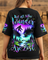 Maxcorners Not All Who Wander Are Lost Bigfoot Colorful All Over Print LM1601