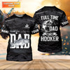 Maxcorners Fishing Hooker Dad, Custom Name Shirt, Fishing UPF Shirts, Funny Fishing Shirt