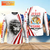 Maxcorners Jesus Is My Savior Fishing Is My Therapy Shirt, Personalized Christian Fishing Long Sleeve For Men