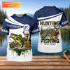 Maxcorners Hunting Fishing Camo Fishing Shirt, Fishing UPF Shirt, Personalized Fishing Shirt For Men, Fishing Shirts For Men
